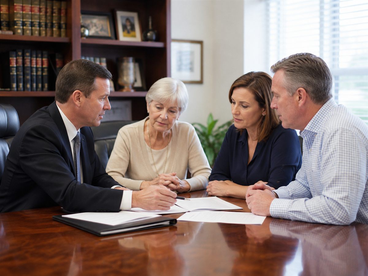 Probate attorney meeting with a Norman, OK family about estate administration